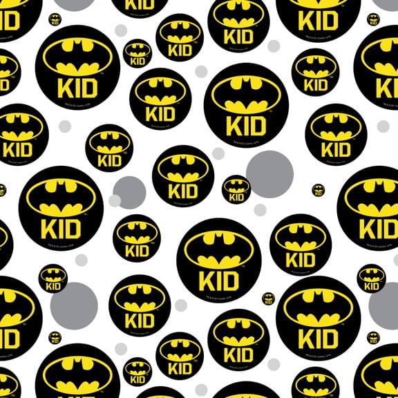 Batman Bat Kid Shield Logo Premium Gift Wrap Wrapping Paper Roll