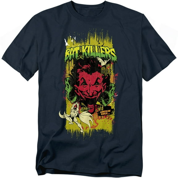 Batman Bat Killers 2 Mens Short Sleeve Shirt (Navy, )