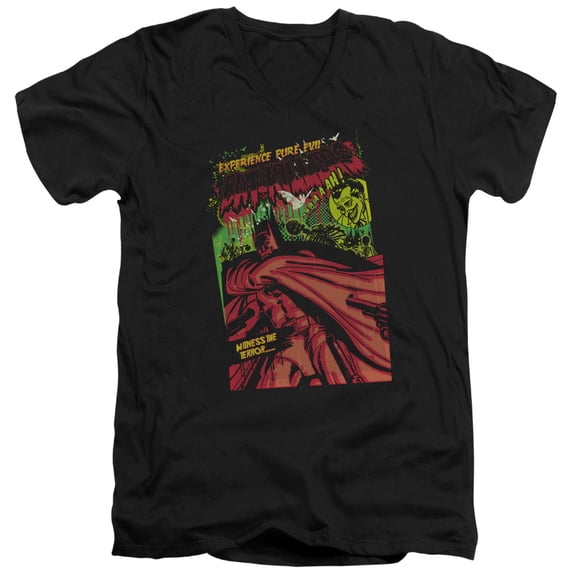 Batman Bat Killers S/S Adult V-Neck T-Shirt Black