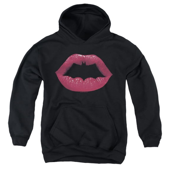 Batman - Bat Kiss - Youth Hooded Sweatshirt - Medium