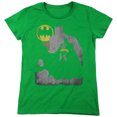 thumbnail image 1 of Batman Bat Knockout Women's T Shirt, Kelly Green, Medium, 1 of 6
