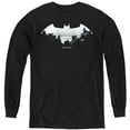 thumbnail image 1 of Batman Bat Logo Cityscape Kids Long Sleeve T Shirt (X-Large) for Youth Boys and Girls, Black, 1 of 4