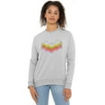 thumbnail image 1 of Batman Bat Logo Color Shadows Women's Crew Sweatshirt, 1 of 6