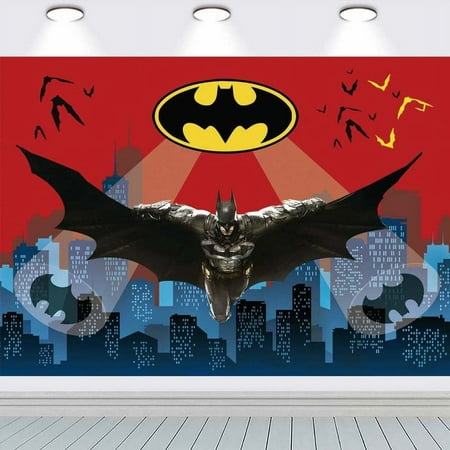 Batman Bat Man Background Taspestry Post Banner Backdrop Party Supplies Wall Decor