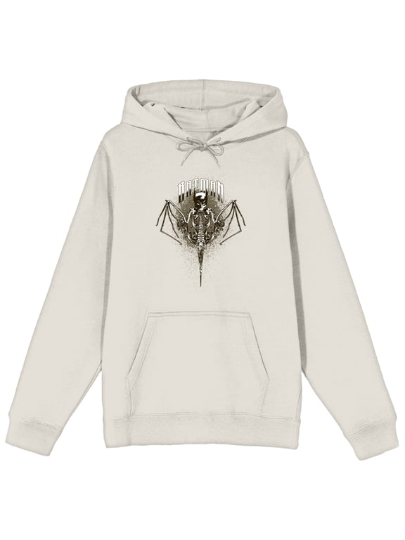 Batman Bat Mask And Bat Wings Men's Sand Graphic Hoodie-Large