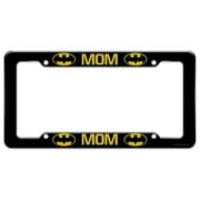 Batman Bat Mom Shield Logo License Plate Tag Frame