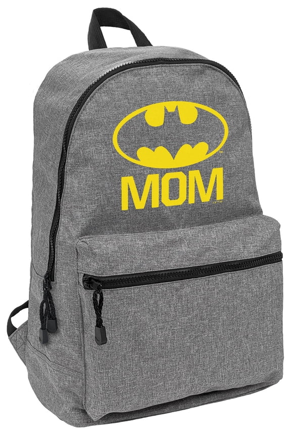 Batman Bat Mom Shield Logo Lightweight Backpack for Work School Daily Use Packable for Travel