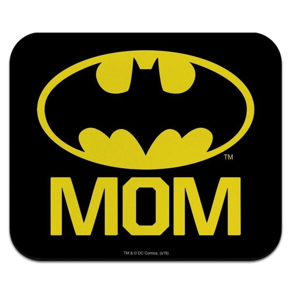 Batman Bat Mom Shield Logo Low Profile Thin Mouse Pad Mousepad