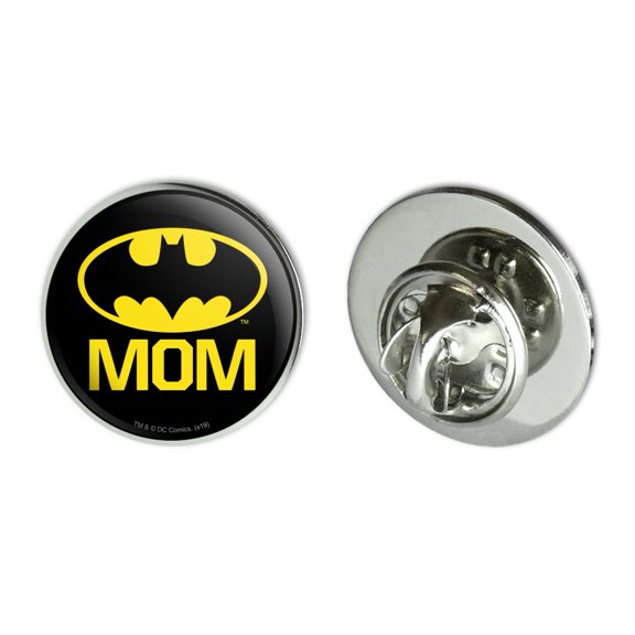 Batman Bat Mom Shield Logo Metal 0.75" Lapel Hat Pin Tie Tack Pinback