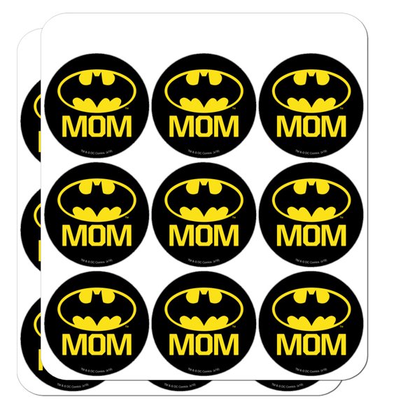 Batman Bat Mom Shield Logo Planner Calendar Scrapbooking Crafting Stickers