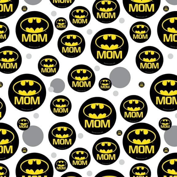 Batman Bat Mom Shield Logo Premium Gift Wrap Wrapping Paper Roll