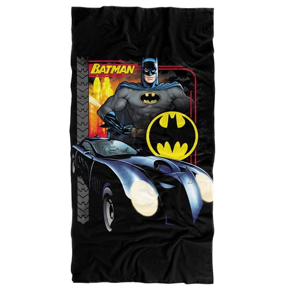 Batman Bat Racing Officially Licensed Beach Towel 30' X 60'