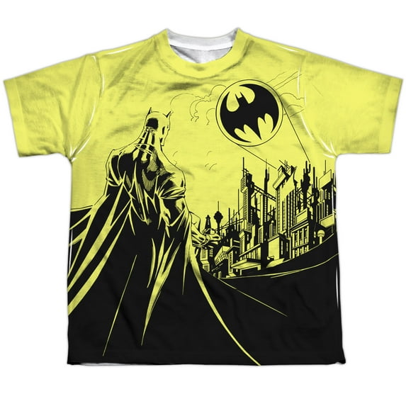 Batman Bat Signal Big Boys Sublimation Shirt