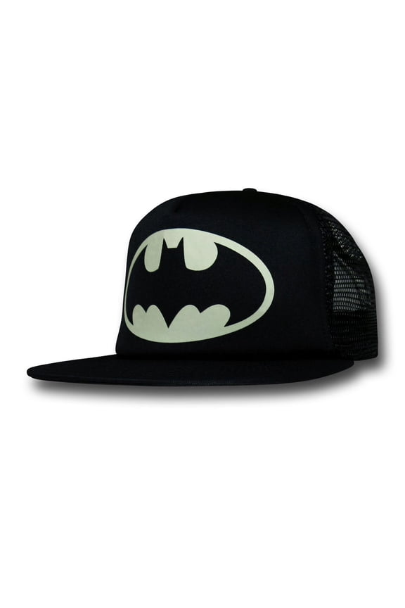 Bat Signal Glow in the Dark Mesh Adult Snapback Adjustable Baseball Hat