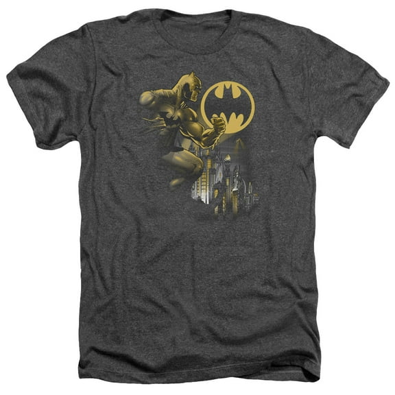 Batman - Bat Signal - Heather Short Sleeve Shirt - XX-Large