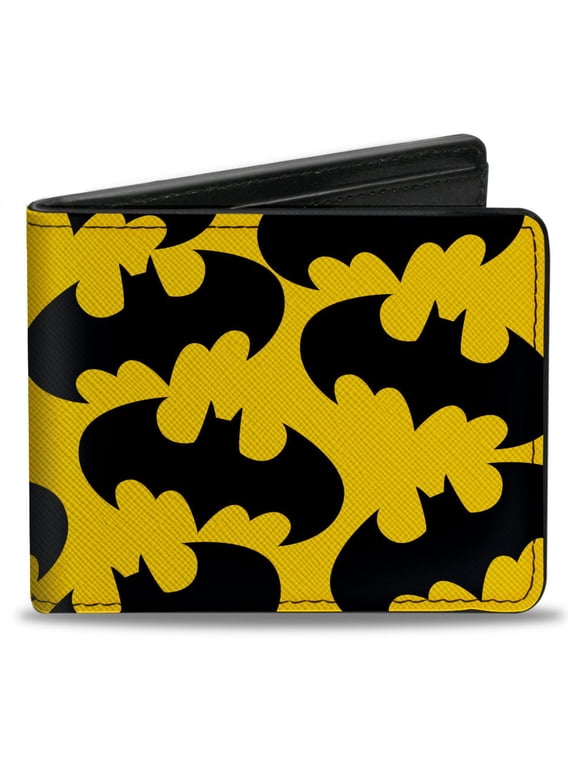 Bat Signal Scattered All Over Print Bi-Fold Wallet