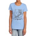 thumbnail image 1 of Batman Bat Sketch Women's T Shirt, Light Blue, X-Large, 1 of 6
