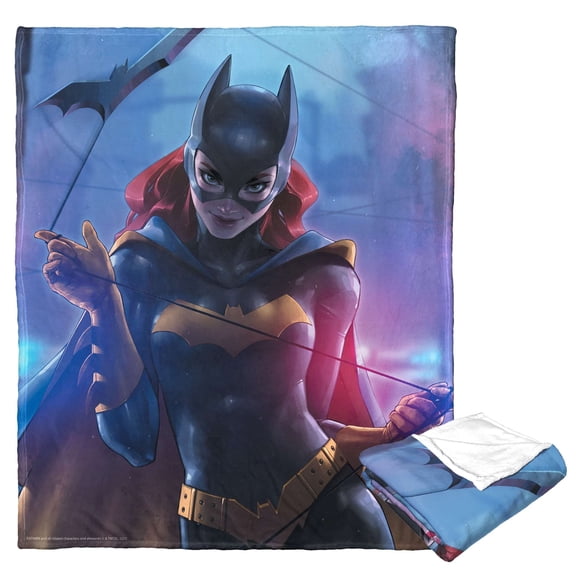 Batman Batgirl Cover Kids Silk Touch Throw Blanket