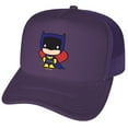 thumbnail image 1 of Batman Batgirl Cute Chibi Character Foam Snapback Trucker Hat - Unisex for Men and Women, 1 of 5