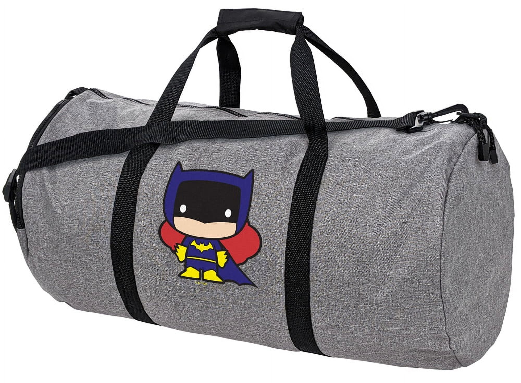 Batman Batgirl Cute Chibi Character Lightweight Duffel Bag for Sports and Gym Packable for Travel