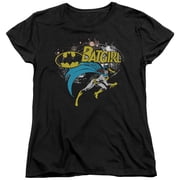 Batman - Batgirl Halftone - Womens Short Sleeve Shirt - X-Large