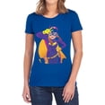 thumbnail image 1 of Batman Batgirl Moves Women's T Shirt, Royal, 2X-Large, 1 of 6