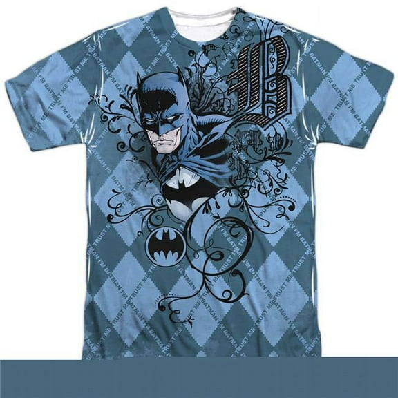 Batman Batgyle Unisex Adult Sublimated Costume T Shirt (Front/Back), Medium Multicolor