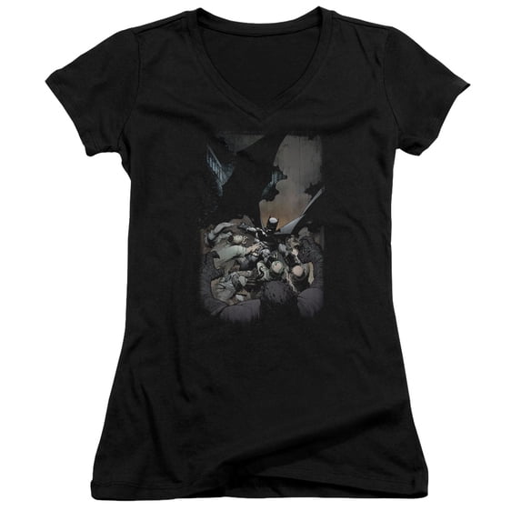 Batman - Batman #1 - Juniors Cap Sleeve V-Neck Shirt - XX-Large