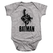 Batman Batman Attack 1 Unisex Infant Snap Suit for Baby 18 Months Athletic Heather