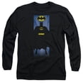 thumbnail image 1 of Batman Batman Block Long Sleeve Adult 18/1 T-Shirt Black, 1 of 1