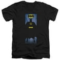 thumbnail image 1 of Batman - Batman Block - Slim Fit V Neck Shirt - X-Large, 1 of 2