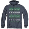 thumbnail image 1 of Batman & Batman Christmas Sweater-Adult Heather Hoodie, Navy - Extra Large, 1 of 1