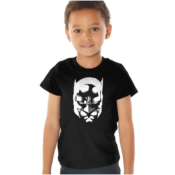 Batman Batman Lines Kids T Shirt (2) for Youth Toddler Boys and Girls, Black