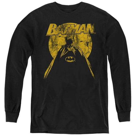 Batman Batman Nightfall 1 Kids Long Sleeve T Shirt (Large) for Youth Boys and Girls, Black