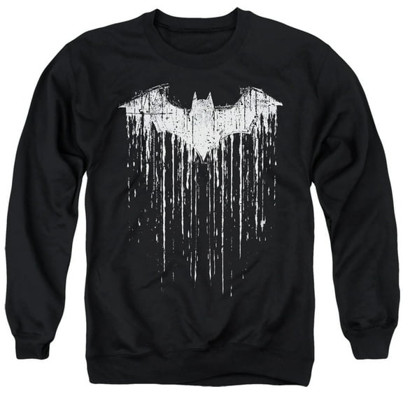 Batman Batman Paint 1 Unisex Adult Crewneck Sweatshirt,Black, 3X-Large
