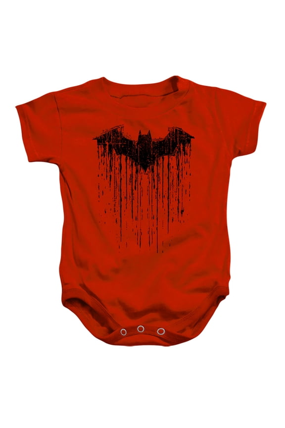 Paint 3 Unisex Infant Snap Suit for Baby (6 Months) Red