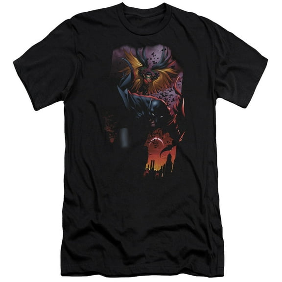 Batman - Batman & Robin #1 - Premium Slim Fit Short Sleeve Shirt - XX-Large