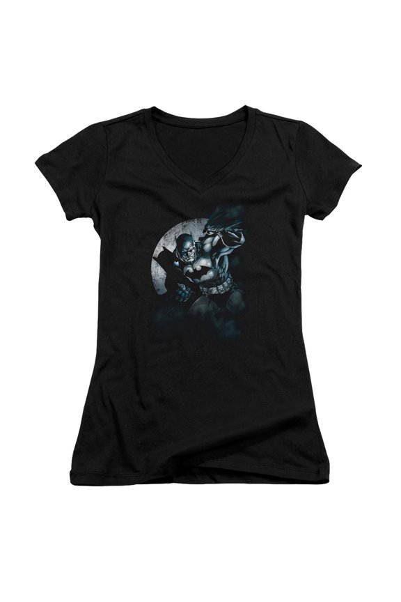 Batman Batman Spotlight Junior Women's T-Shirt V-Neck Black