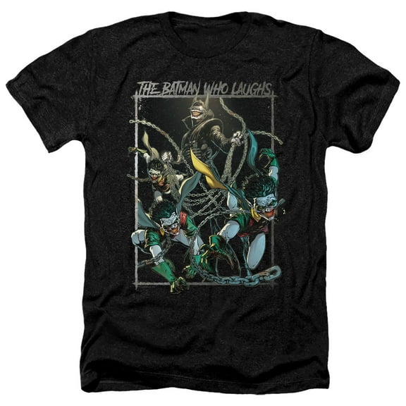 Batman - Batman Who Laughs - Heather Short Sleeve Shirt - Large
