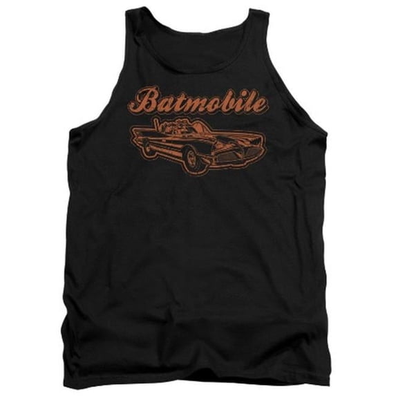 Batman-Batmobile - Adult Tank Top - Black- Extra Large