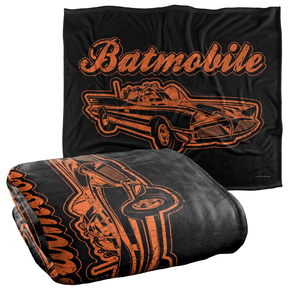 Batman Batmobile Officially Licensed Silky Touch Super Soft Throw ...