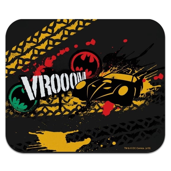 Batman Batmobile VROOOM Low Profile Thin Mouse Pad Mousepad