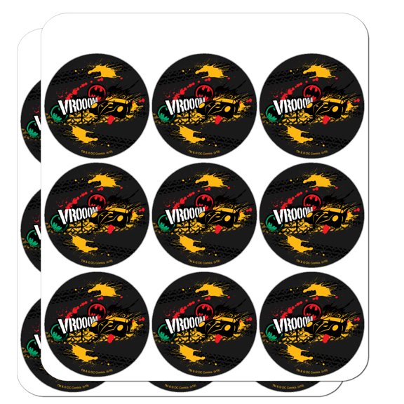 Batman Batmobile VROOOM Planner Calendar Scrapbooking Crafting Stickers