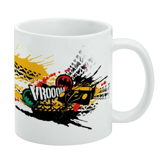 Batman Batmobile VROOOM White Mug