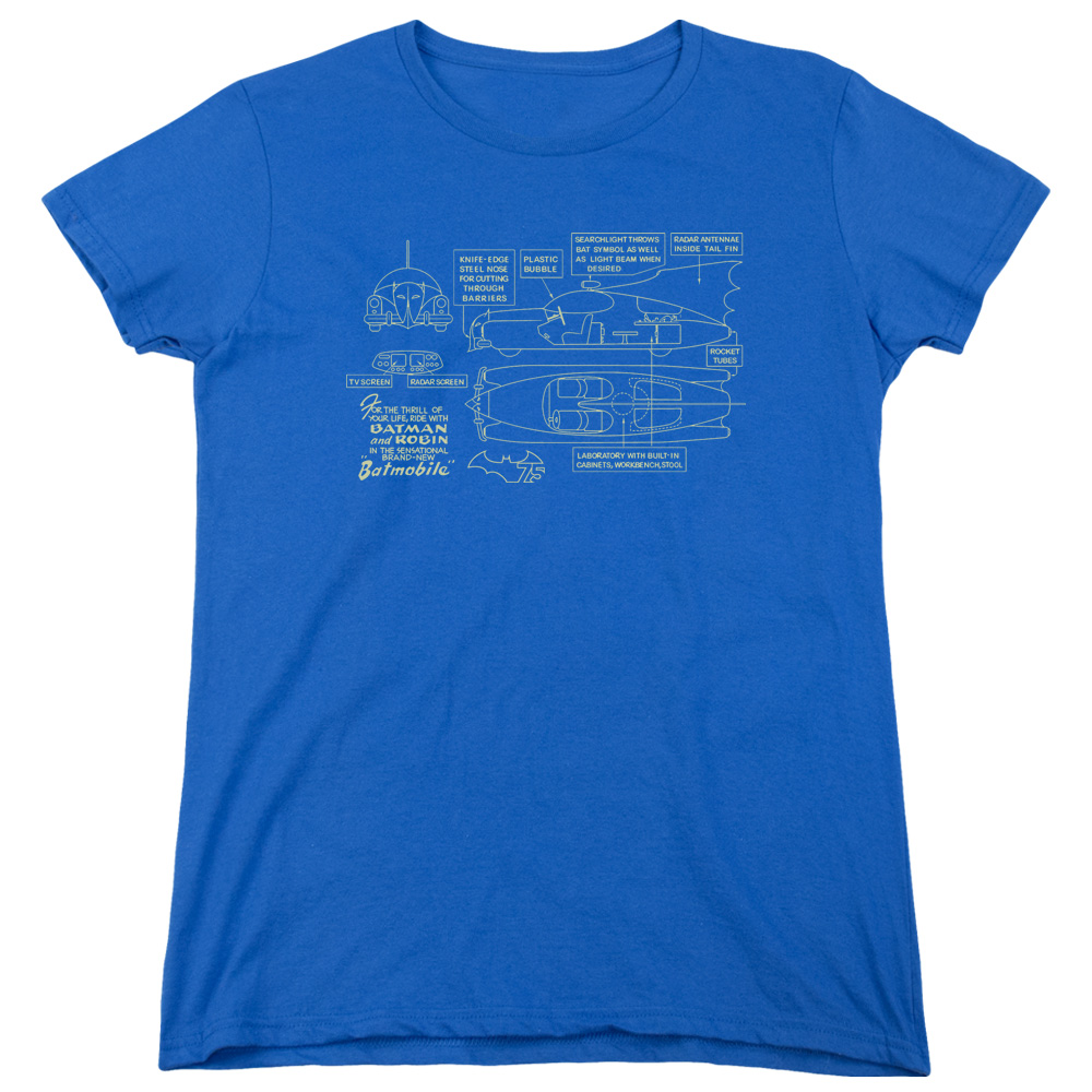 Batman - Batmobile - Women's Short Sleeve Shirt - XX-Large