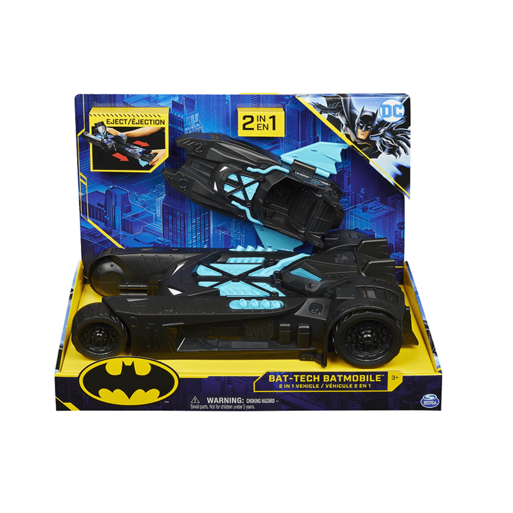 Batman Batmobile and Batboat 2in1 Transforming Vehicle, for Use with