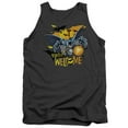 thumbnail image 1 of Batman Bats Welcome Adult Tank Top Charcoal, 1 of 1