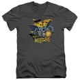 thumbnail image 1 of Batman - Bats Welcome - Slim Fit V Neck Shirt - Small, 1 of 2