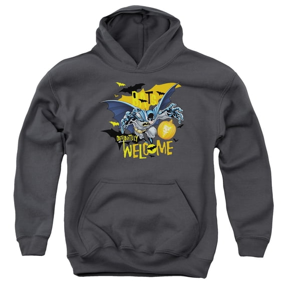 Batman - Bats Welcome - Youth Hooded Sweatshirt - Medium