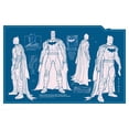 thumbnail image 1 of Batman™ - Batsuit Blueprint Print Wall Art, Modern Wall Decor For Living Room Bedroom, 8x12 UNFRAMED, 1 of 2
